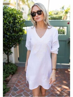 Julia Amory White Brigette Dress Size Small